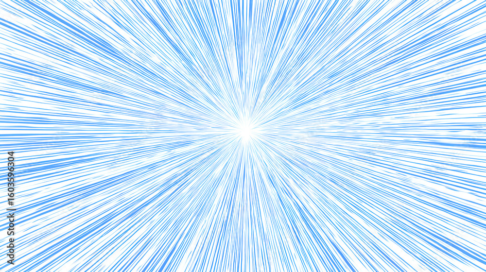 Obraz premium Bright blue starburst on White Background . Stock Illustration