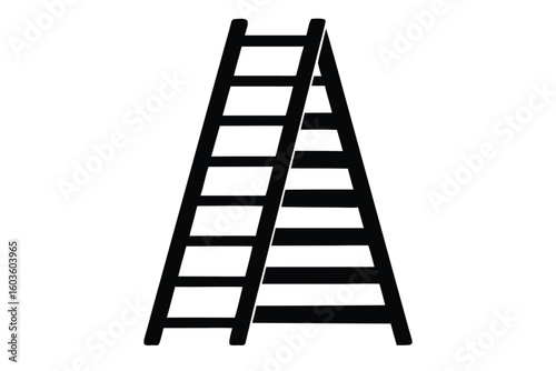 industrial ladder vector icon illustration