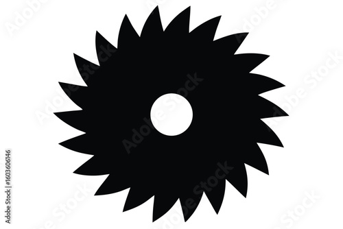 saw blade vector icon illustration
