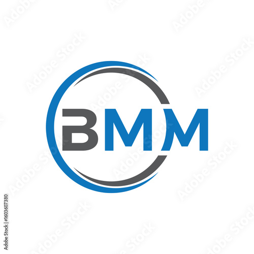 "BMM letter logo with a clean, modern monogram style, designed for businesses seeking a bold, professional, and versatile brand identity."

