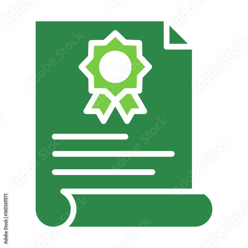 Patent Icon Vector Illustration Green Version