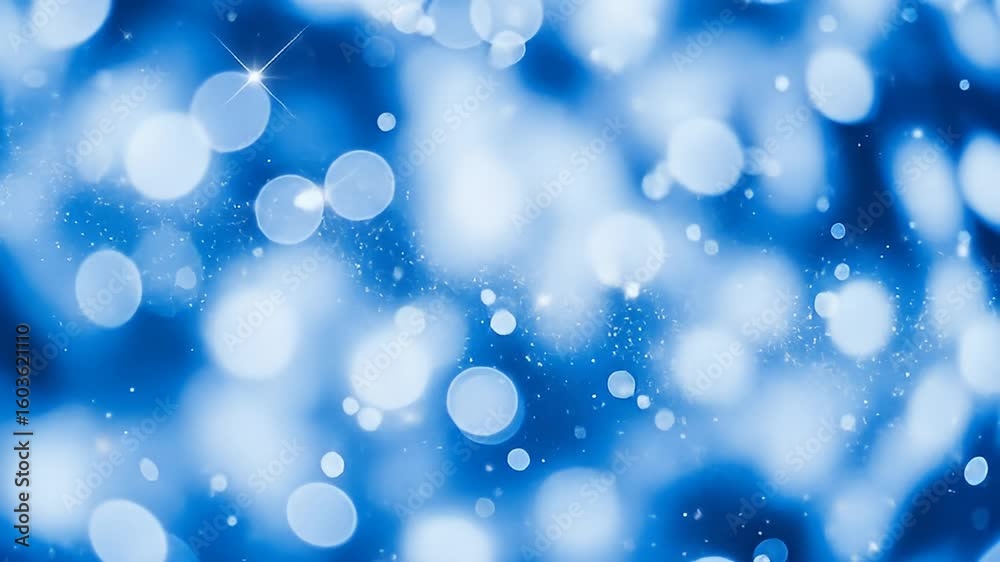 Abstract Blue Bokeh Lights Against Dark Background With Sparkle Effect Creating Festive And Elegant Atmosphere Abstract Blue Bokeh Lights Against Dark Background With Sparkle Effect Creating Festive And Elegant Atmosphere