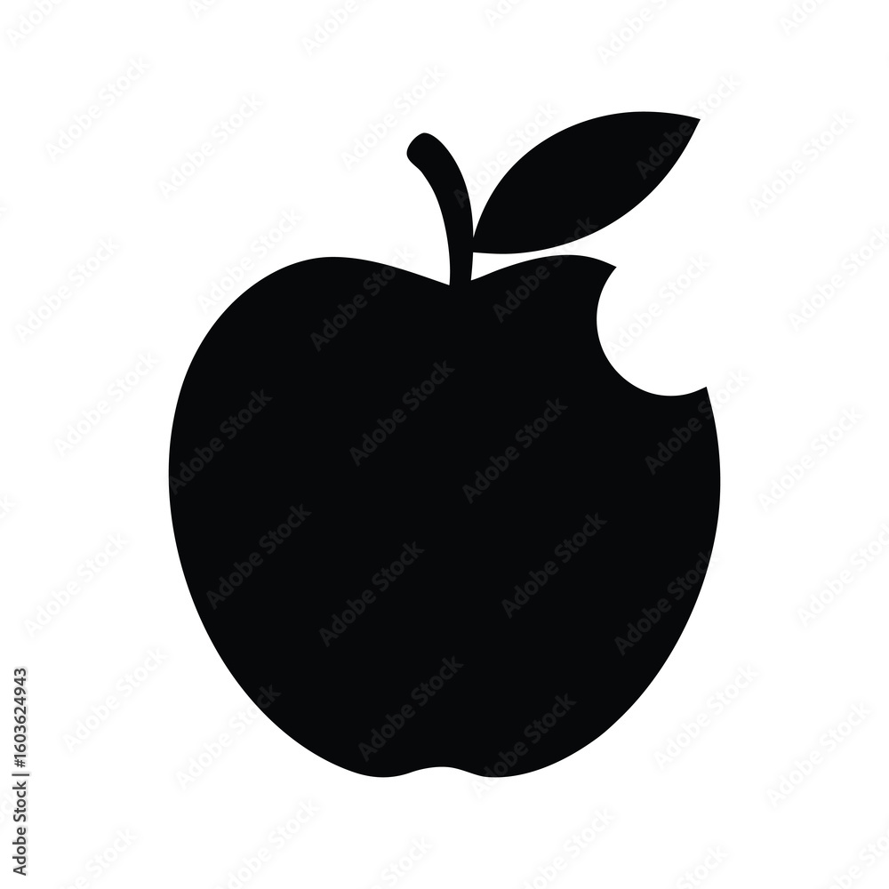 Fototapeta premium vector illustration of an apple