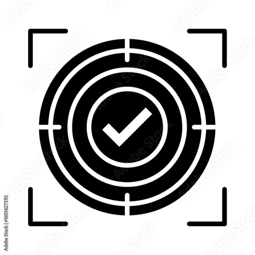Accuracy Icon Glyph Version