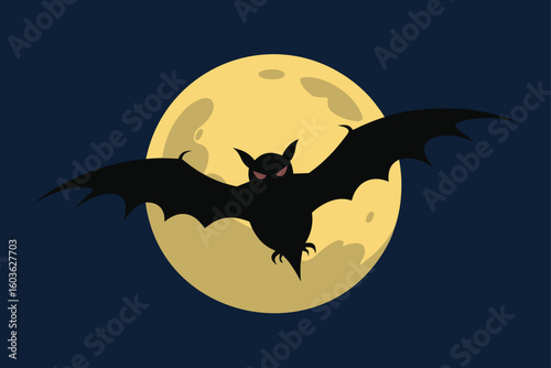 halloween background with bats