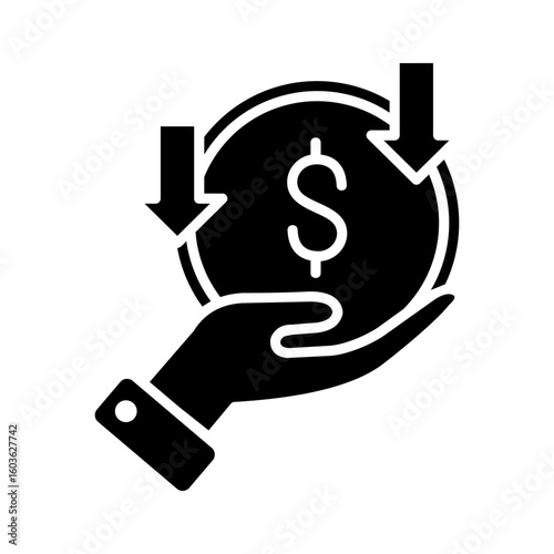 Revenue Icon Glyph Version