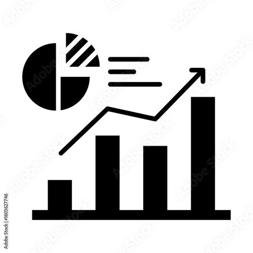 Statistics Icon Glyph Version