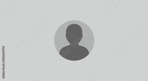 Generic profile picture or user avatar placeholder in a minimalist design