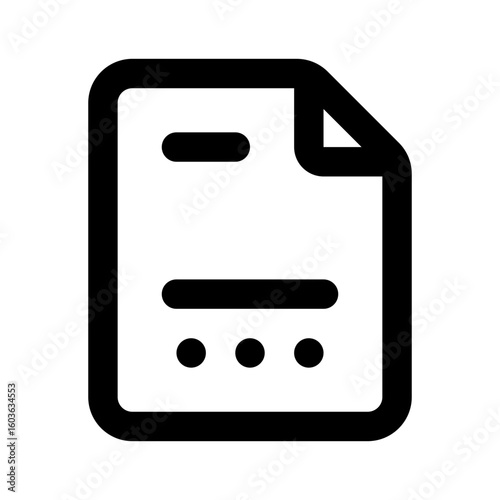 File Simple Line Icon. Single icon, line vector icon
