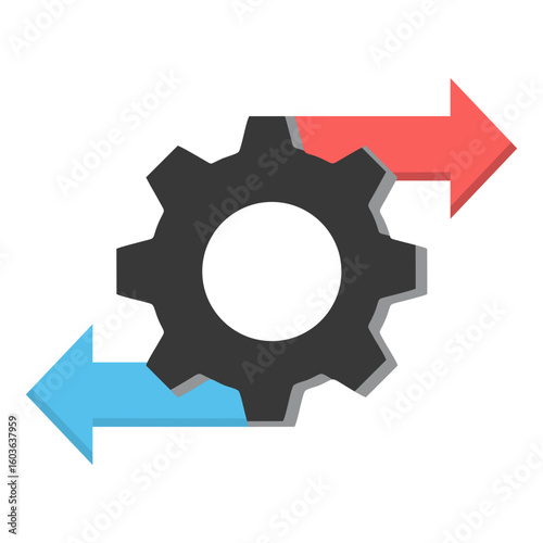 Divergence Icon Flat Version