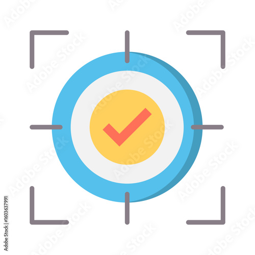 Accuracy Icon Flat Version