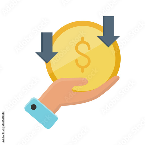 Revenue Icon Flat Version