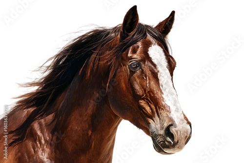 Majestic Chestnut Horse Portrait