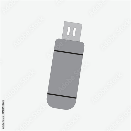 flash disk vector illustration of a portable data storage device that uses flash memory technology