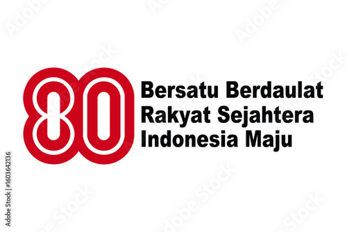 Logo Merah Putih HUT RI ke 80 Tahun