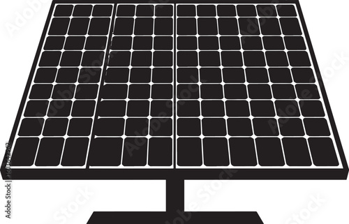 black solar panel vector, solar panel vector illustration, solar panel on a white background