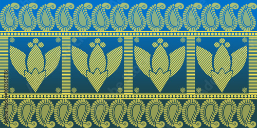 beautiful graphic saree design and this sari design is in Indian style which is for textile fashion industry and it can be used as wallpaper backdrop and website bg this style is originated in india 