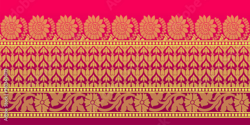 beautiful graphic saree design and this sari design is in Indian style which is for textile fashion industry and it can be used as wallpaper backdrop and website bg this style is originated in india 