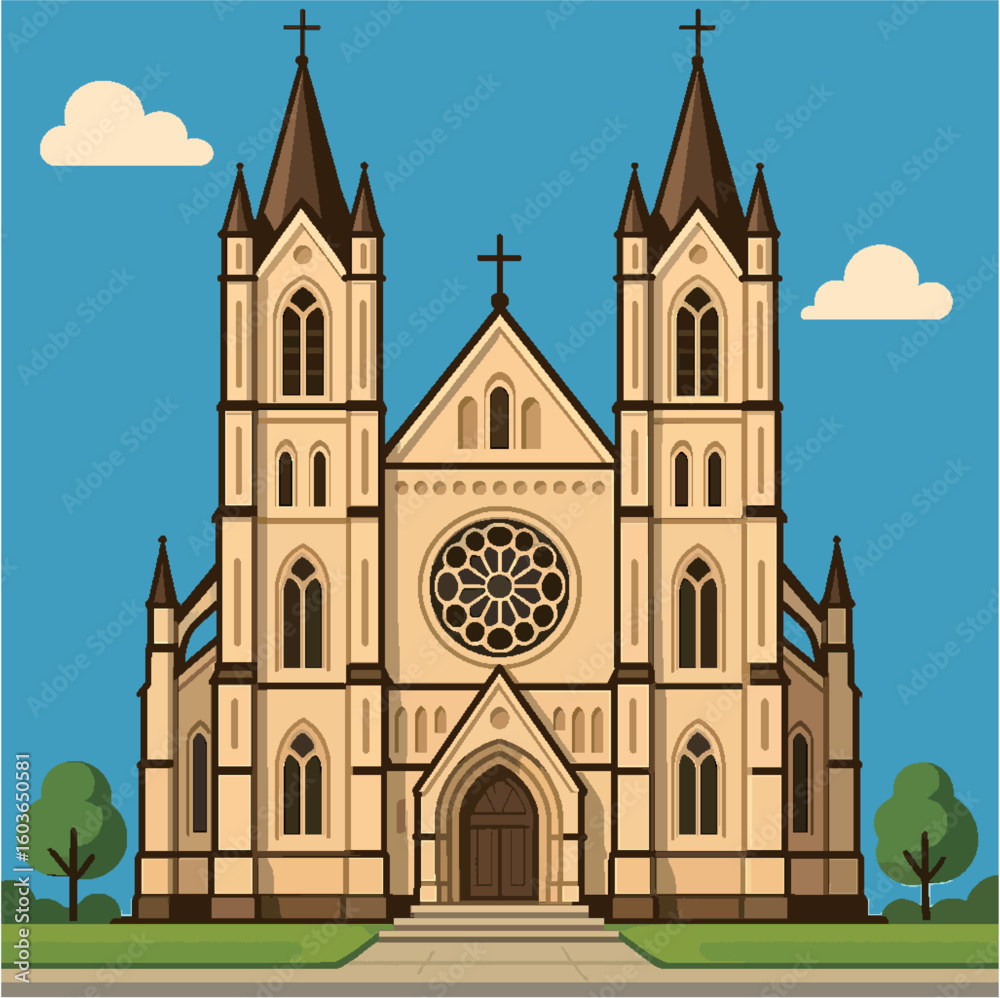 Fototapeta premium vektor gereja.eps