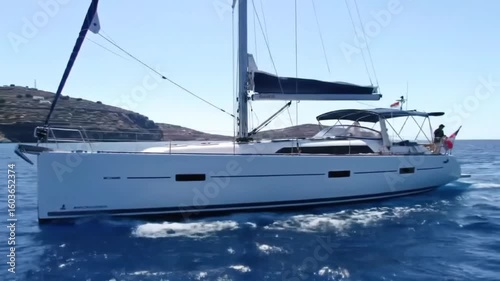 yacht in the sea