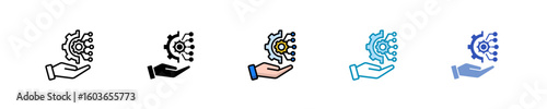 Business Transformation  Icon Set Multiple Style Collection