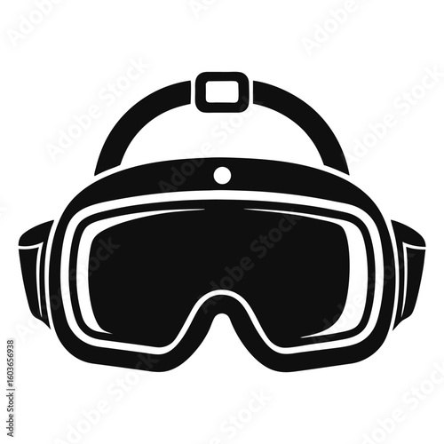 Sleek Black Virtual Reality Headset Offers Immersive Digital Experiences Ready for Gaming and Cutting Edge Technological Exploration