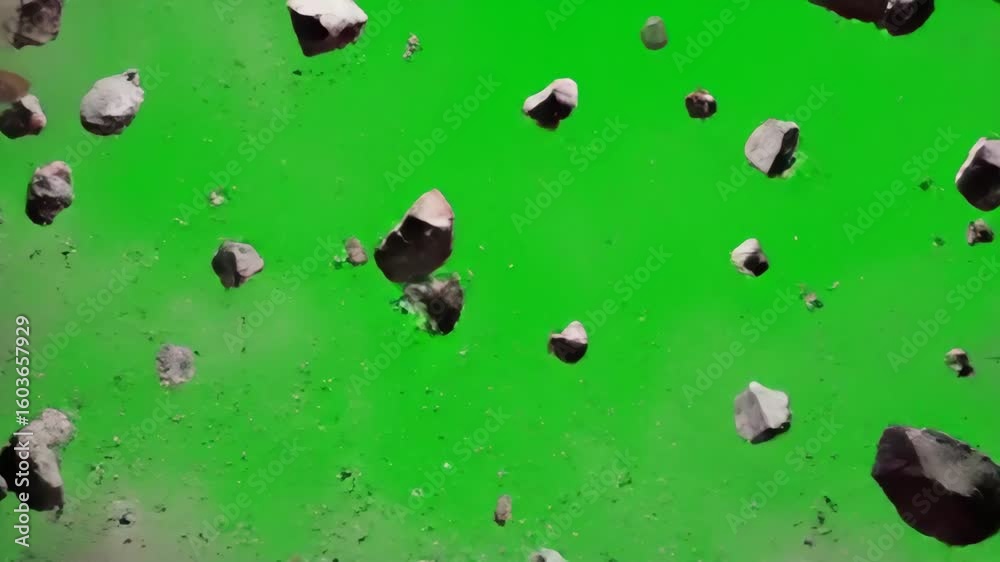 3d animation of explosion breaking wall animated collapsing to reveal ...