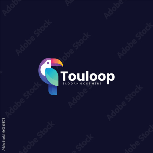 Gradient Modern Toucan Logo Design