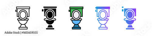 Toilet multiple icon