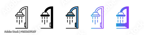 Shower multiple icon