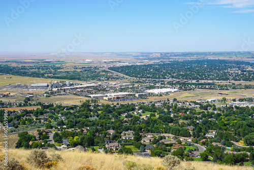Richland Washington in Tri-Cities viewed from Badger Mountain