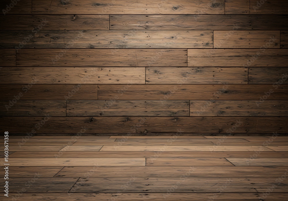 Fototapeta premium 木肌の深み、光と影の物語