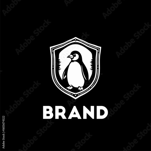 Penguin logo design template