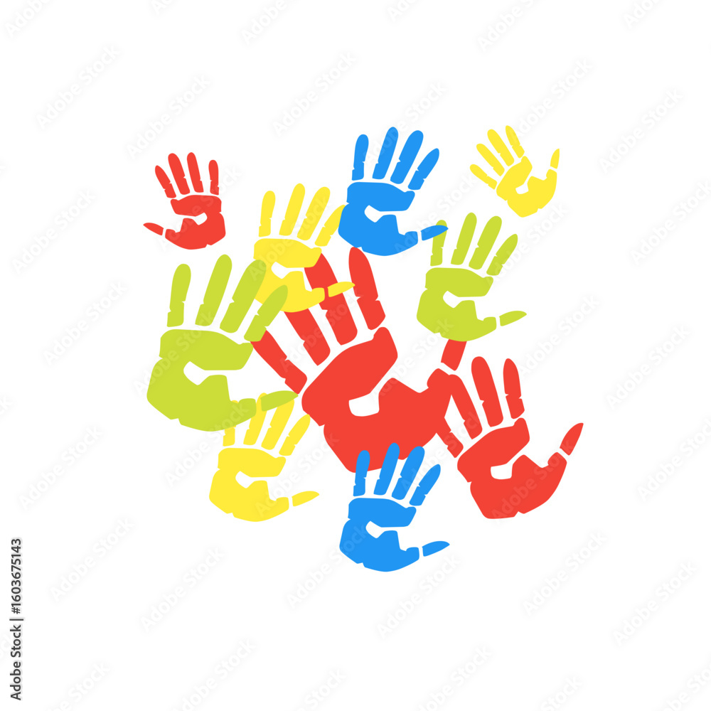 Obraz premium colorful hand paint