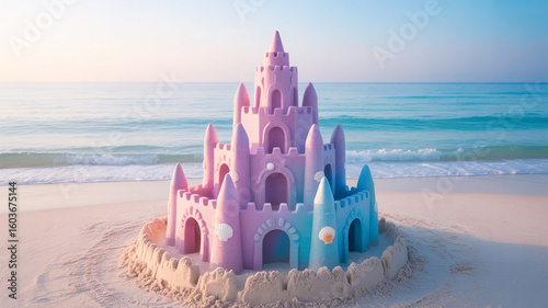 sandcastle on the beach