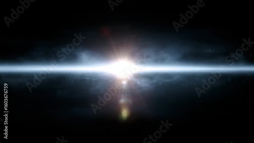 A mesmerizing burst of light emerging from a dark cosmic background, signifying the beauty of the universe and evoking feelings of wonder and exploration.