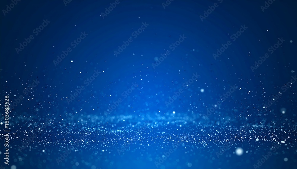 Obraz premium Abstract digital particles against a deep blue backdrop