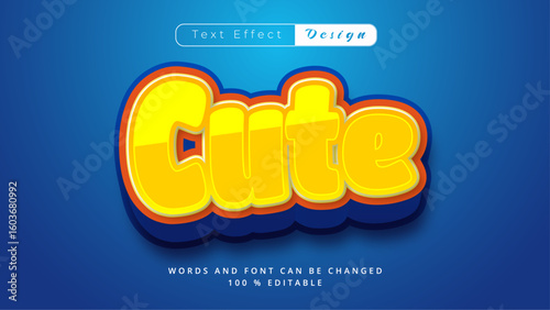 Modern Typography and Lettering – Bold Orange Colorful Poster Design Vector