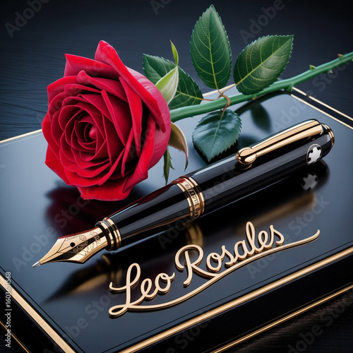 fountain pen and notebook