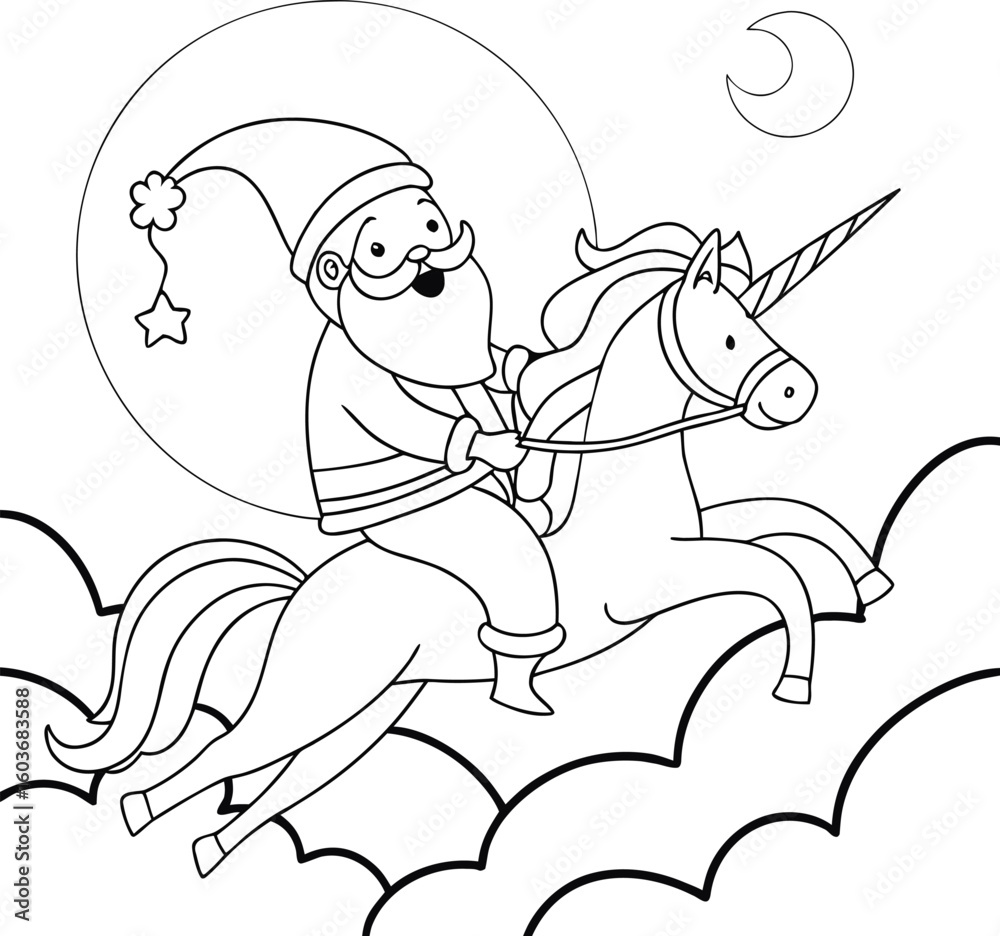 Obraz premium Cute comic character drawing of a dog and a cat in a fun coloring book style