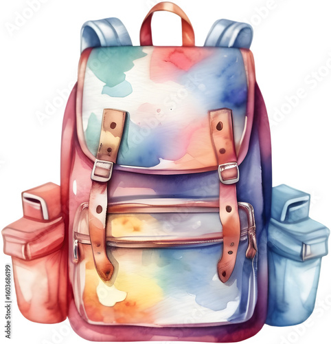school bag isolated