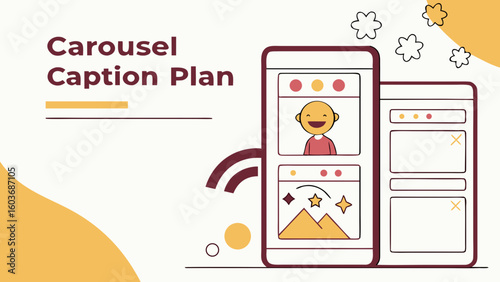 Carousel caption plan for social media content creation