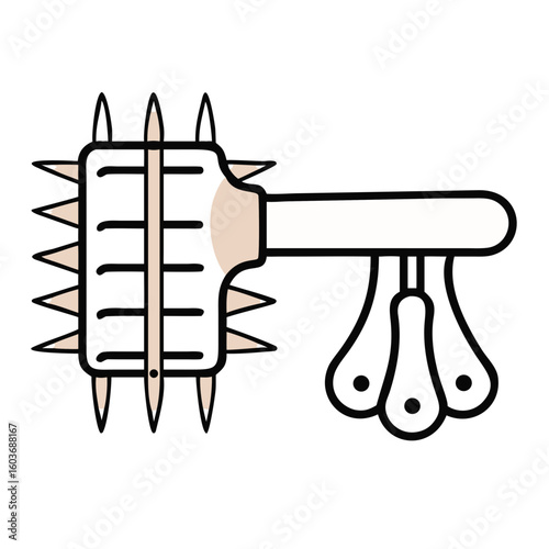 Innovative Meat Tenderizer Tool Designed for Efficient Cooking and Flavor Enhancement