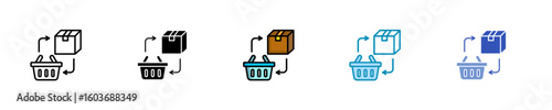 Supply And Demand  Icon Set Multiple Style Collection