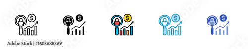Consumer Behavior  Icon Set Multiple Style Collection
