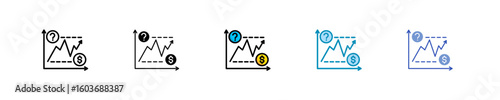 Demand Forecasting  Icon Set Multiple Style Collection