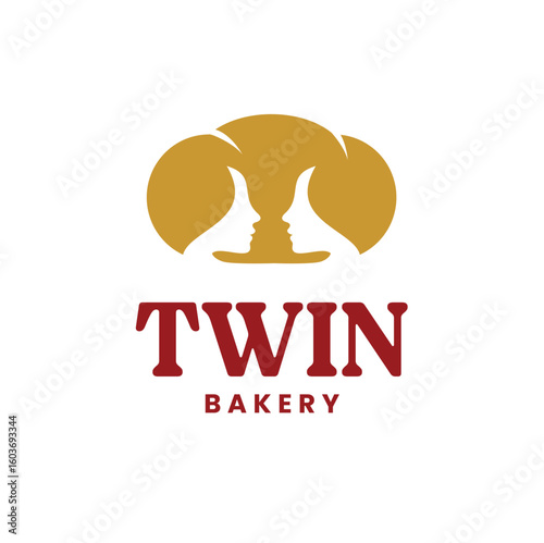 Twin Profiles Bakery Logo Design