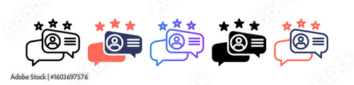Reviews multiple icon