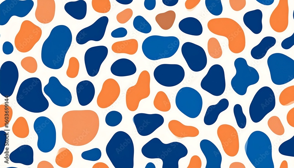 Obraz premium Abstract organic shapes pattern