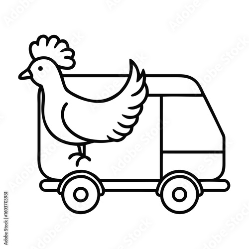 Mobile Chicken Coop on Grassy Pasture Showcasing Sustainable Farming Practices